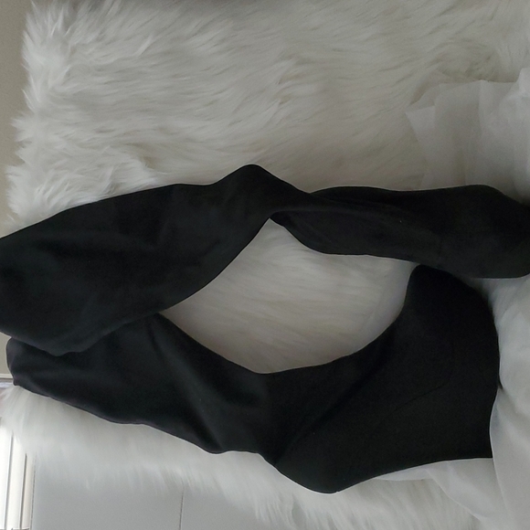 Platform Wedge Thigh High Boots - Picture 6 of 14